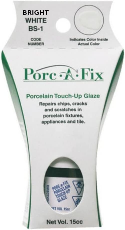 Fix BS1 Glaze BSC WHT por Porc-A-Fix MfrPartno BS-1, White