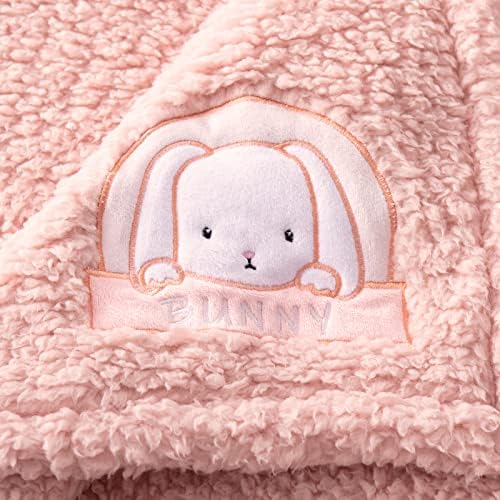 Bertte Sherpa Fleece Baby Blanket | Pluxh Swaddle Recebendo Cobertores Super Sof Soft Quenterata Respirável Para Criando de Berço Infantil - 33 X43 Grande, Rosa, Sherpa - Pink