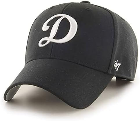 '47 Los Angeles Dodgers D logotipo MVP Chapéu preto ajustável