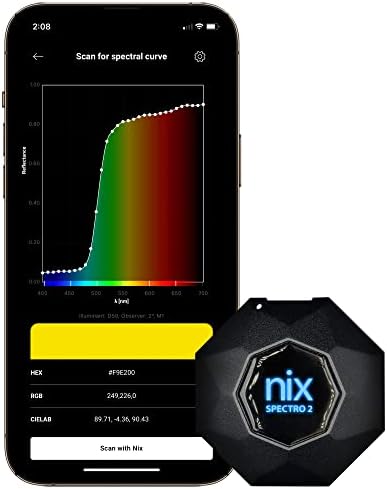 Espectrofotômetro NIX Spectro 2 - Medição de cores profissional e portátil para impressão, embalagem, tinta, revestimentos
