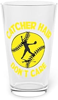 Beer Glass Pint 16oz de Novidades de Baseball de Baseball Gráfico de Baseball 16oz