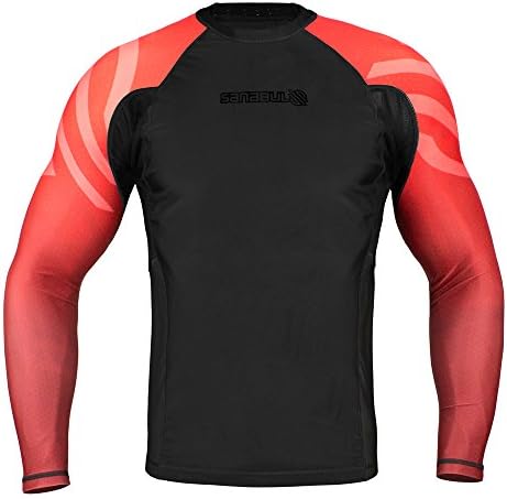 Sanabul Essentials Manga Longa Compressão MMA BJJ Wrestling Cross Training Rash Guard