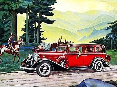 1933 Lasalle Seven Passger Sedan - ímã de publicidade promocional