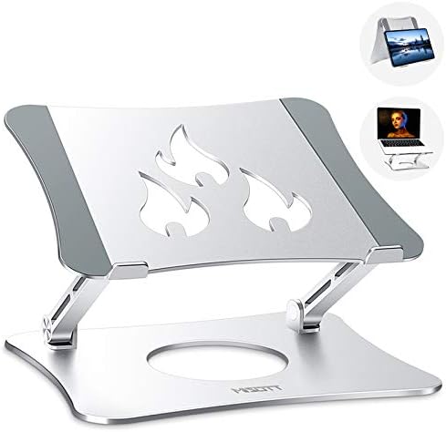 Suporte de laptop, misott ergonomic ajustável suporte para laptop, suporte de computador de 2 em 1 suporte, suporte para laptop