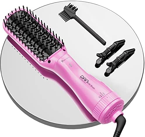 Secador de cabelo de escova de íons negativos, pincel de 3 polegadas de secador de sopro, secador de pincel de um passo, escova