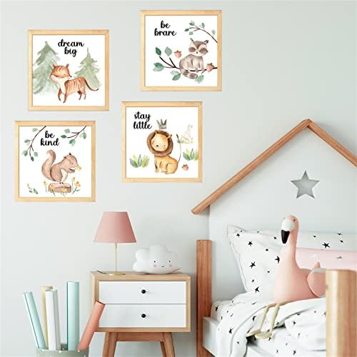 Atendimento de parede de parede de animais de desenho animado Jungle Animal Wall Stickers Lions Decor de parede Diy Vinil Arte Mural Crianças Crianças Berçam sala Decoração de casa Decoração de casa Um adesivo