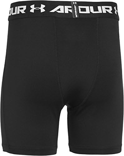 Under Armour Boys 'Armadura de Armadura Cermola Encantada - Média, Preto /Branco, Juventude Pequena