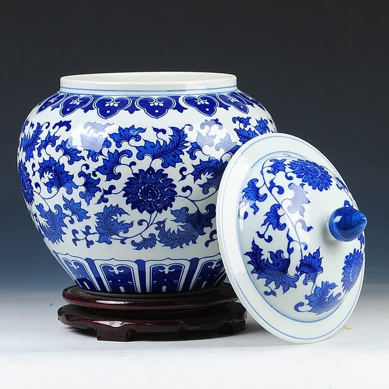 GENIGW CLASSICAL China Blue and White Jars Antique Porcelain Collection Ginger Farda de gengibre