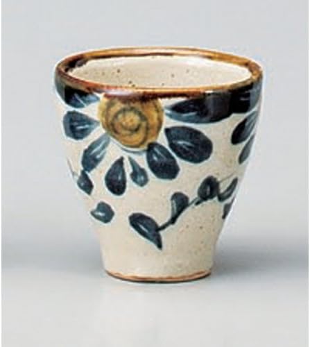 せ ともの 本 舗 xícara de saquê FLOR MAIS COPO GRANDE, 2,6 x 2,6 polegadas, solo, utensílios de mesa japoneses, copo de