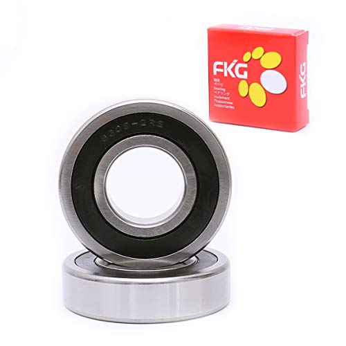 FKG 6308-2RS 40X90X23MM Molho de esfera de ranhura de borracha dupla de borracha de borracha dupla pré-lubrificação 2 PCs