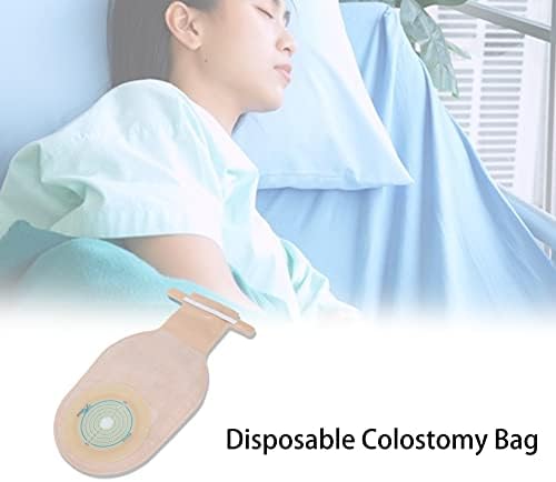 Sacos de colostomia descartáveis ​​de 10pcs suprimentos de ostomia Sistema de bolsas de drenagem de uma peça para íoma de ileostomia