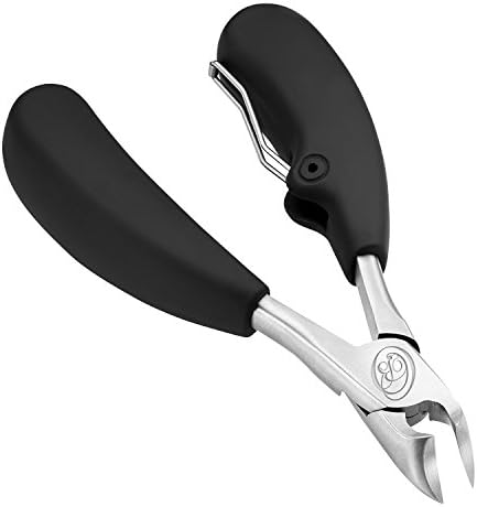 Aerceneiras do podiatrist Clippers para unhas grossas para idosos e homens, cortadores profissionais de unhas encravadas de dedo pesado, cortadores de unhas grandes, cortador de unhas diabéticas de precisão com cortador de unhas de borda reta