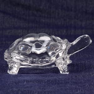 IS4A Fengshui Vastu Turtle de cristal transparente original para paz e prosperidade