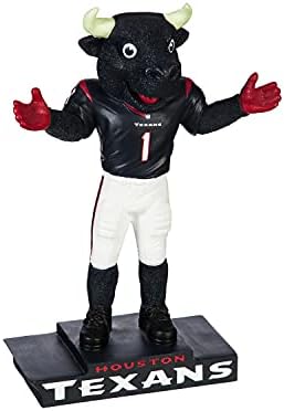 Equipe Sports America NFL Houston Texans Fun Mascot estátua colorida de 12 polegadas de altura