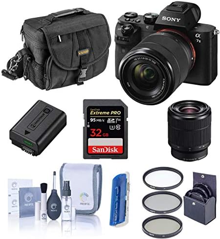 Câmera digital da Sony Alpha A7ii com Fe 28-70mm f/3.5-5.6 Lens OSS-pacote com estojo de câmera, cartão de 32 GB da classe 10 SDHC,
