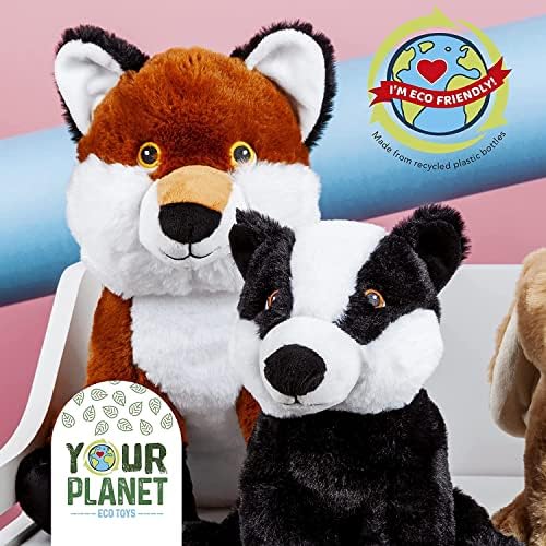 Deluxe Paws Your Planet 6 '' Eco Plush Fox, feito de plástico reciclado
