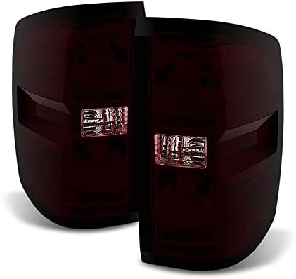 ACANII-Para 2014-2018 Chevy Silverado 1500 15-17 2500HD 3500HD Red Smoke Tail Lights Lamps