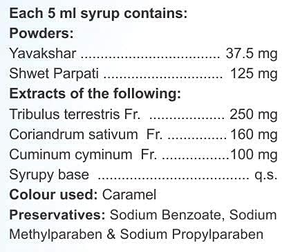 Zeeke charak pharma alka -5 xarope um alcaliador de urina - 100 ml