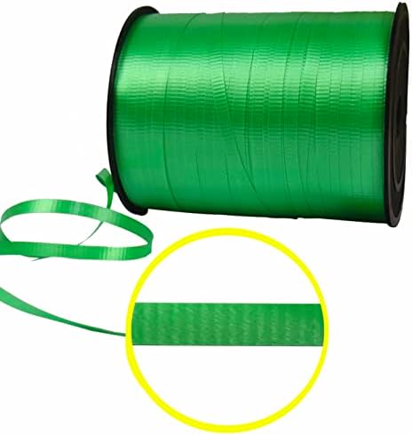 Giftexpress 500 jardas fita verde de curling/fita de balão/cordas de balão/fitas de embrulho de presentes
