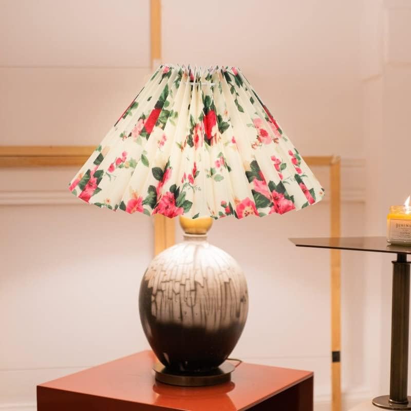 Fksdhdg lâmpada de lâmpada de arte de pano bouffant tampa de pano de pano de pano decoração para casa usando