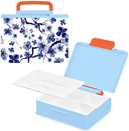 Alaza Blossom Flores de aquarela chinesa Bento lancheira Bento Lunch Box Free Lunch Recectadores à prova de vazamentos com