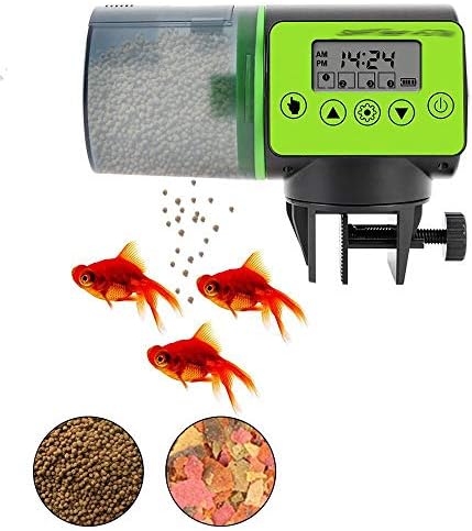UXZDX Automático alimentador de peixes aquário digital tanque de peixe digital Timer de plástico elétrico alimentador