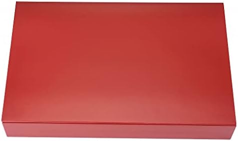 セトモノホンポ Caixa de bento de papel, caixa externa, vermelhão [aprox. 11,0 x 7,1 x 1,6 polegadas] | Tableware