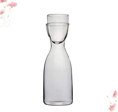 1 conjunto de vidro bule de cabeceira de cabeceira de cabeceira de água de água com jarra de água com vidro de vidro para