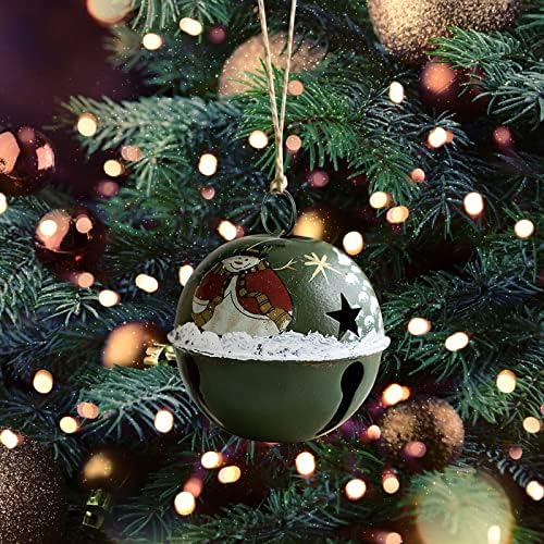 Christmas Bell Pinging Antique Iron Snowman Sell Pingente Decoração de Árvore de Natal Pingente de Natal Ornamentos de Natal 30x10