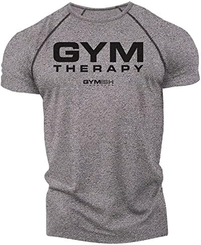 Camisas de treino para homens - terapia de ginástica - camisa de academia, camiseta engraçada de levantamento