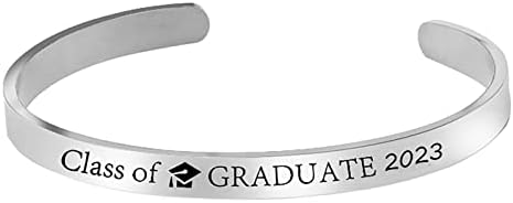 Presentes de graduação para ela 2023 Inspirational Graduation Bracelets Class de 2023 High School College Graduation Gifts