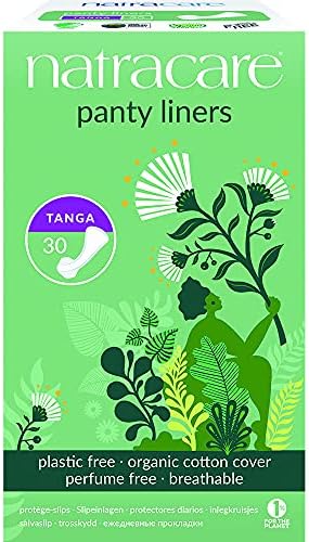 Natracare Organic e Natural Tanga Pantty Liners, estilo de calcinha, 30 contagem, 3 caixas