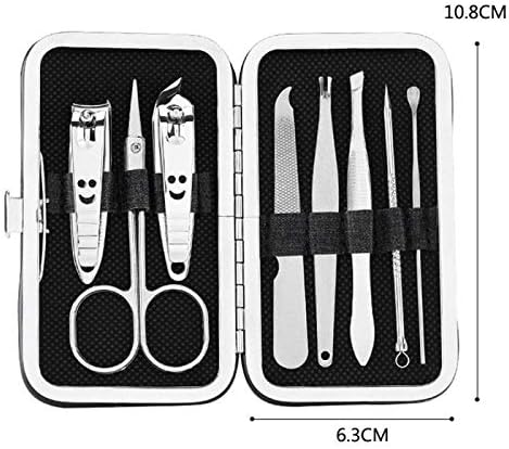 SDUTIO 8PCS Manicure Conjunto de unhas portáteis cortador de unhas cuticle cuticle clipper kit profissional kits