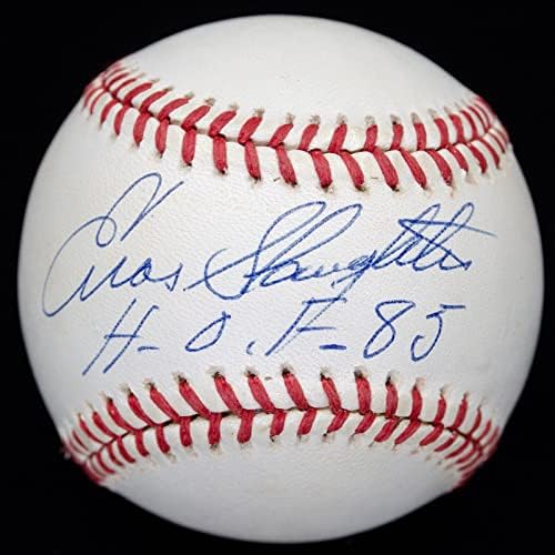 Enos abate HOF 85 assinado autografado onl beisebol jsa coa - bolas de beisebol autografadas