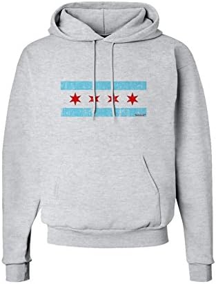 Tooloud Angusted Chicago Flag Design Capuz do moletom