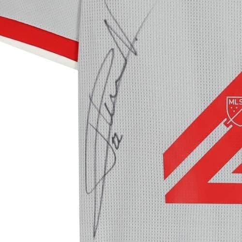 Florian Valot New York Red Bulls autografou a camisa 22 Used Usado da temporada de 2020 MLS - camisas de futebol autografadas