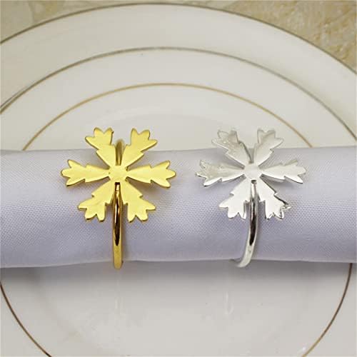 TJLSS 6pcs Christmas Snowflake Shape Rings de guardana