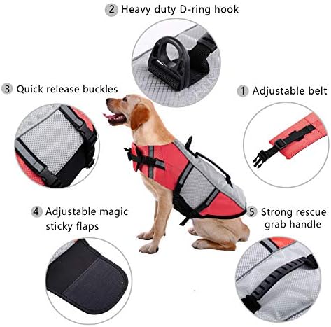 Jaqueta de colete da vida para cães para nadar casaco de salva -vidas de passeio de passeio de passeio para caiaque para um pequeno dispositivo de flotação de maiô de estimação de estimação de estimação