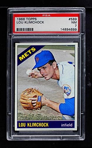 1966 Topps # 589 Lou Klimchock New York Mets PSA PSA 7,00 Mets