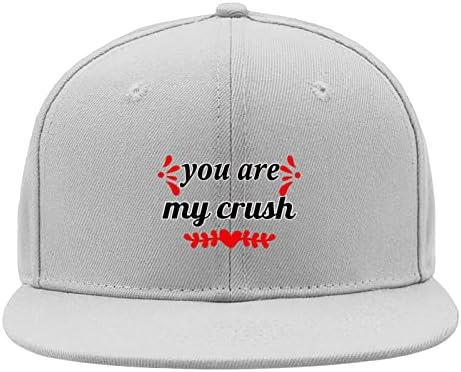 Chapéus para menino boné de beisebol chapéu ajustável, dia dos namorados chapéu youu são meus chapéus de beisebol Crushh