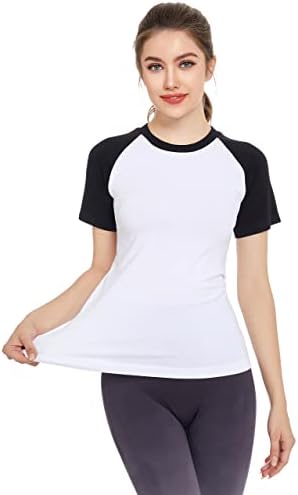 Annva EUA Camisas de treino de manga longa para mulheres, camisas de exercícios de tecnologia rapidamente, treinos de ginástica de ioga atlética Tops
