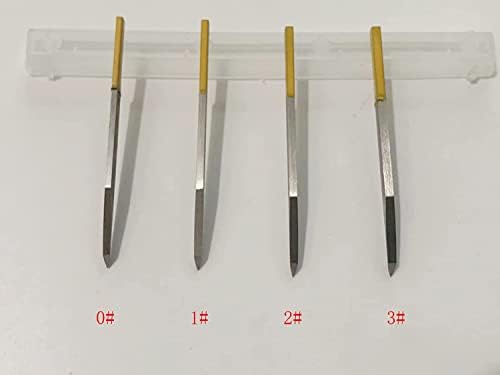 Facas de escultura arcadas de 4pcs para joalheria gravar faca grave de gravura para máquina de gravação pneumática