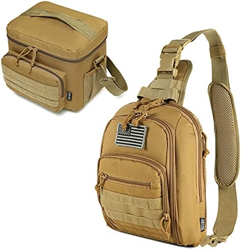DBTAC Tactical Ocultued Carry Sling Saco + lancheira tática, material durável com alça de ombro ajustável, design multifuncional
