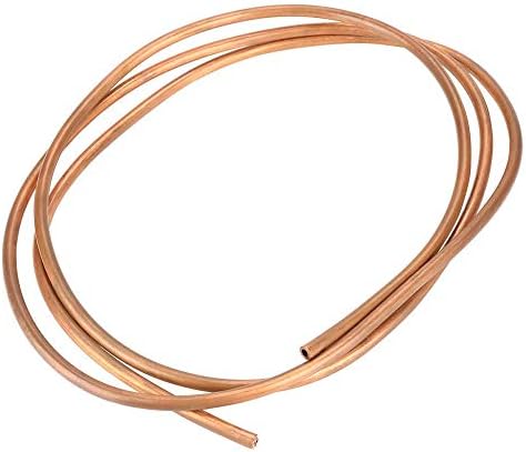 Refrigeração de fio de cobre de 2M Tubulação macia para refrigeração, ID 4mm OD de 6 mm de espessura 1mm
