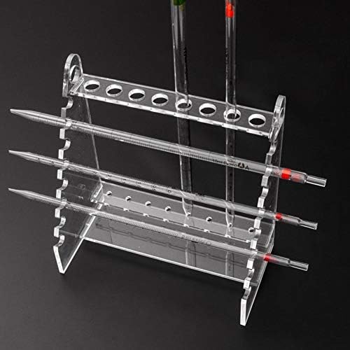 AGATIGE 1,5 cm de diâmetro do orifício Pipete rack, trapézio, suporte de pipeta de suporte de vidro orgânico trapézio