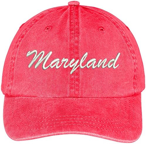 Trendy Apparel Shop Maryland State Bordado Bordado de Algodão Ajustável Capinha de Algodão
