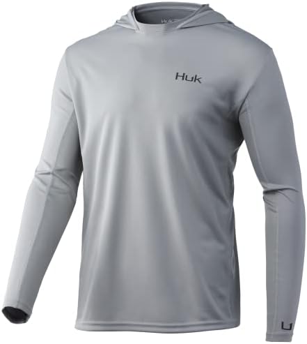 Ícone masculino Huk x Hoodie | Camisa de pesca com +50 de proteção solar UPF