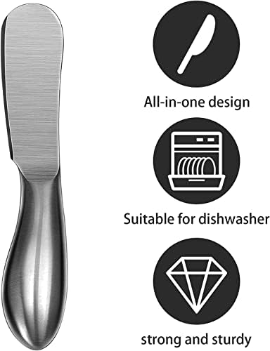 Faca de manteiga de galo-EUA, espalhador de queijo de aço inoxidável, facas espalhadoras de manteiga Conjunto de facas, usado para