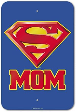 Gráficos e mais Superman Super Mom Shield Logo Home Business Office Sign
