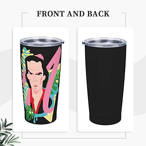 Nick Cave e The Bad Seeds Band Stainless Stone Isoled Travel Caneca de café com tampas e palhas xícara de vácuo de parede dupla 20oz 20oz